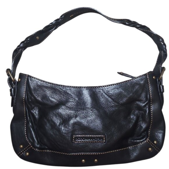 Leather BCBG Max Azria hobo style handbag - Picture 2 of 4